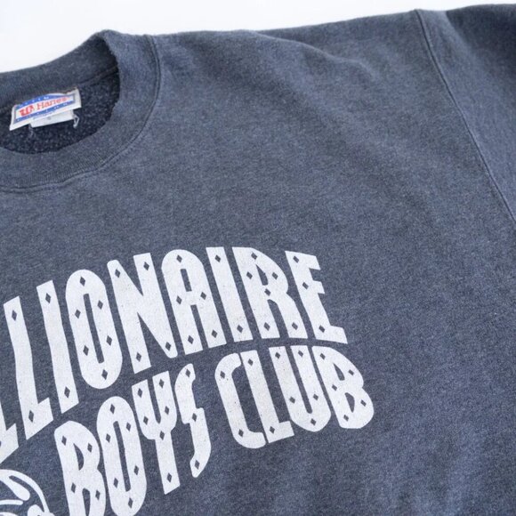 Hanes Ultimate Cotton Graphite Gray Billionaire Boys Club Crewneck Sweater Large - Picture 10 of 11